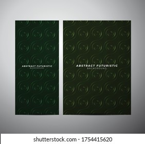 Abstrakter leuchtender Circle Linien Banner Hintergrund. Abstrakte futuristische Kunsthintergründe. Vektorgrafik.