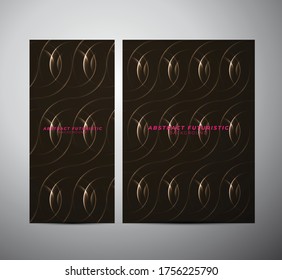 Abstract glowing Circle lines banner background. Abstract futuristic art wallpaper. Vector illustration.