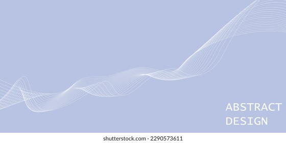 Abstract glowing circle lines on dark background. Futuristic technology concept. Horizontal banner template. Suit for poster, cover, banner, brochure, website