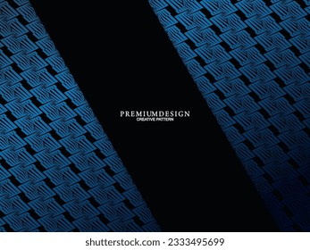 Resumen de líneas de círculo brillantes sobre fondo azul gradiente. Diseño de líneas geométricas. Moderno y brillante contorno azul. Concepto de tecnología futurista. Perfecto para afiches, portadas, banners, volantes, sitios web