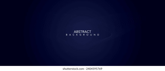 Abstract glowing circle lines on dark blue background. Geometric stripe line art design. Modern shiny blue lines. Futuristic technology concept. Suit for poster, cover, banner, brochure, website
