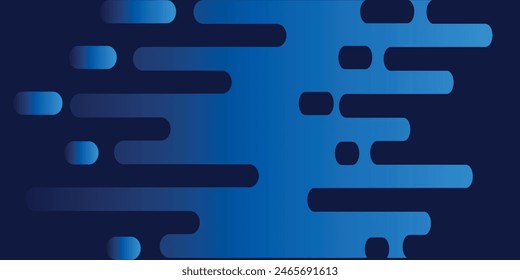 Abstractas líneas de círculo brillante sobre fondo azul oscuro. Diseño de arte geométrico de línea de franjas. Líneas azules brillantes modernas. Concepto de tecnología futurista.