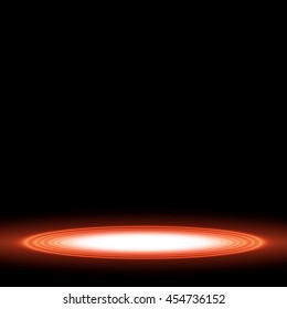 abstract glowing circles on a black background