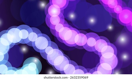Trilhas De Luz Circular Brilhante Abstrata Formando Turbilhão, Criando Sonhadora Vibe De Energia Futurista. Ideal Para Planos De Fundo, Telas Digitais, Pôsteres De Festa, Banners Da Web. Estilo de Espiral Digital Luminoso 