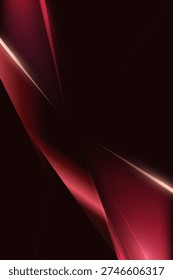 Abstract glowing diagonal stripe with red and dark Polygon luxury background vector. Social ads banner or Landing page.
