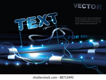 Abstract Glowing Element of Stage