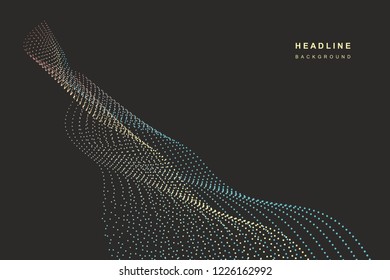 Abstract glowing festive background of dots.
