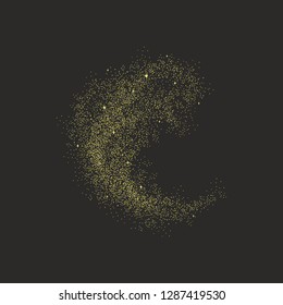 Abstract glowing festive background of dots.