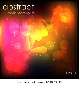 Abstract glowing flower background EPS-10