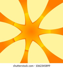 Abstract glowing Flower Design style info-graphic on light blue background. Vector illustration EPS 10 for design flyer template, web presentation, newsletter layout page, cover book or magazine