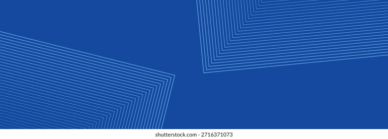 Abstractas líneas geométricas brillantes de fondo degradado azul oscuro. Elegante patrón de curvas cuadradas azules brillantes. Gráfico futurista moderno. Perfecto para carteles, Anuncios, folletos y arte moderno.