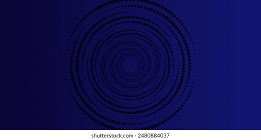 Abstract glowing geometric lines on dark background. Elegant shiny blue rounded lines pattern. Modern futuristic graphic. Suit for poster, banner, brochure modern arts dark blue 