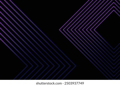 Abstract glowing geometric lines on black background.