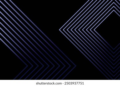 Abstract glowing geometric lines on black background.
