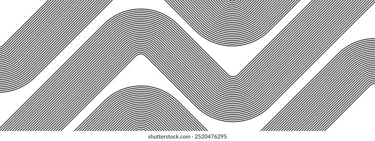 Abstract glowing geometric lines on dark background. Futuristic technology concept for AI and all Digital Communications.