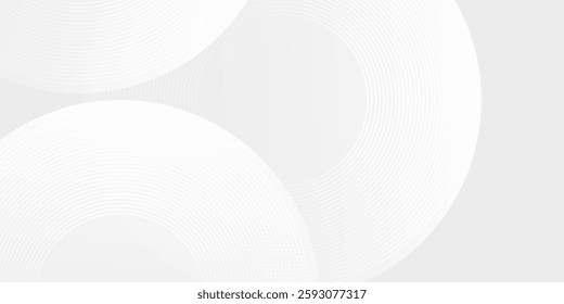 Abstract glowing geometric lines on gray background. Modern shiny blue circle lines illustration abstract