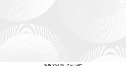 Abstract glowing geometric lines on gray background. Modern shiny blue circle lines illustration abstract modern