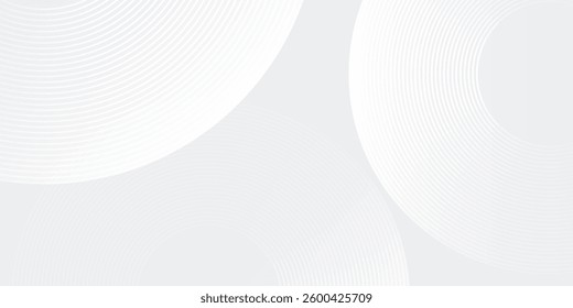 Abstract glowing geometric lines on gray background. Modern shiny blue circle background abstract modern art simple