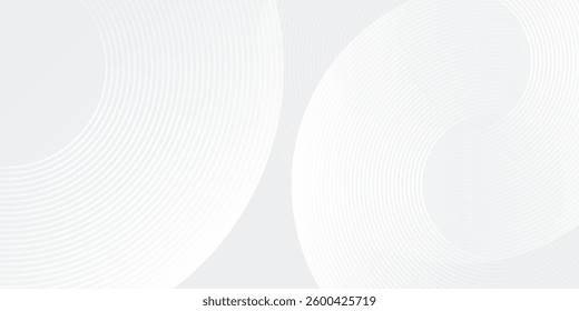 Abstract glowing geometric lines on gray background. Modern shiny blue circle background abstract modern art