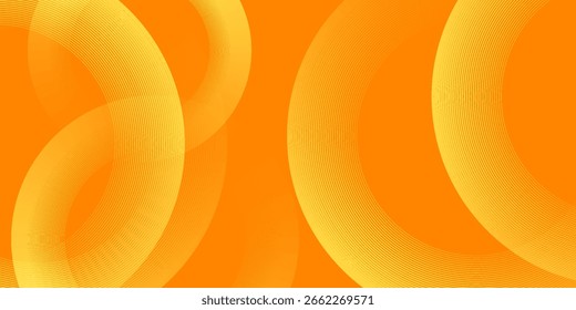 Abstract glowing geometric lines on dark background. Futuristic technology