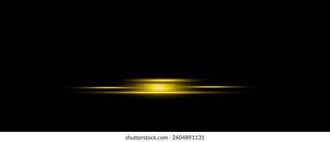 Abstract glowing gold vertical lighting lines on dark  background with lighting effect and sparkle with copy space for text. Luxury design style. Vector illustration