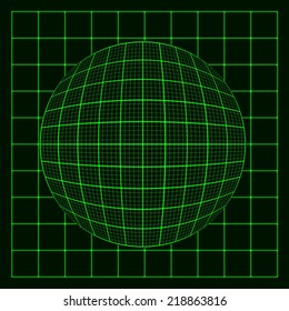 abstract glowing grid on dark background. eps10
