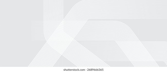 Abstract glowing hexagonal lines on grey background. Digital futuristic technology concept. Geometric stripe line art design. Suit for cover, poster, banner, brochure, header, website
