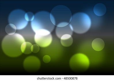 Abstract glowing light on a colorful background - spring theme