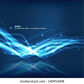 Abstract glowing lines