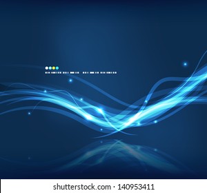 Abstract glowing lines