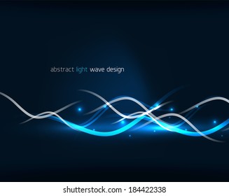 Abstract glowing lines
