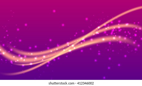Abstract glowing lines background. Vector illustration.