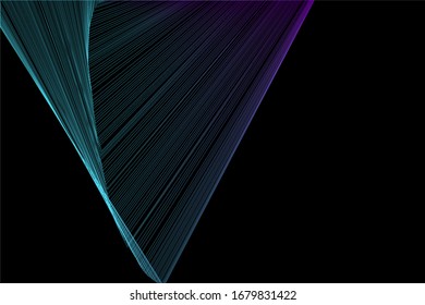 Líneas brillantes abstractas, fondo abstracto futurista. Plantilla vectorial para el diseño. 