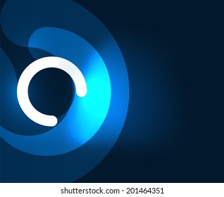 Abstract glowing lines. Futuristic shiny background with copy space