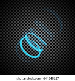 Abstract glowing lines. Illustration isolated on transparent background. Graphic concept for your design