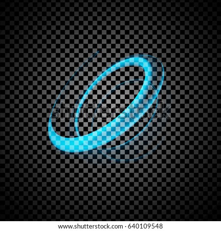 Abstract glowing lines. Illustration isolated on transparent background. Graphic concept for your design