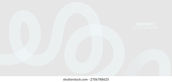 Abstractas líneas brillantes sobre fondo gris. Diseño geométrico del arte de la línea de la raya. Moderno patrón de líneas grises. Fondo con cintas de arco iris de onda