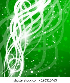 Abstract glowing lines. Vector background