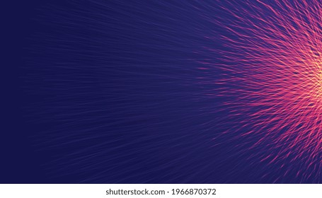 abstract glowing lines visualization concept background