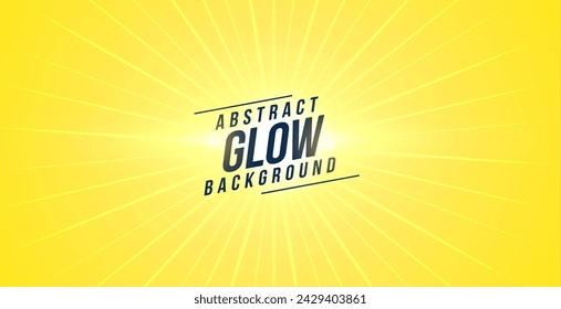 abstract glowing lines yellow backdrop with sunbeam motion effect vector