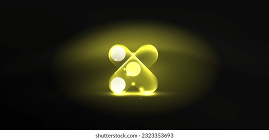Abstrakter, leuchtender Neon-Techno-Hintergrund