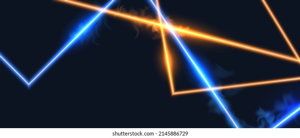 Abstract glowing neon lights background vector.