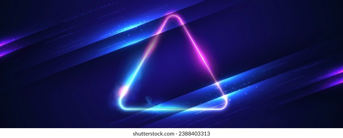 Abstract glowing neon lights background vector.