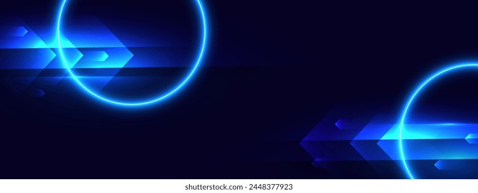 Abstract glowing neon lights background vector.