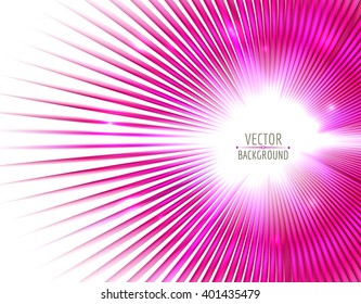 Abstract glowing on white background. Vector.