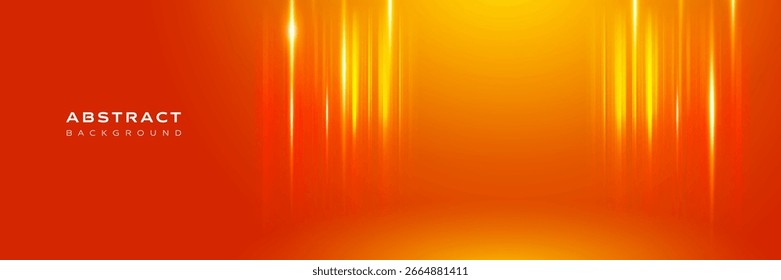 Abstract glowing orange and yellow vector background with light lines. Perfect for website covers, presentations, product showcases.
with space for text or images on the background.
