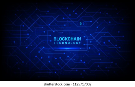 Abstract Glowing Pattern Of Distributed Ledger For Blockchain Network Technology Concept.