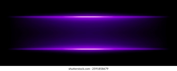 Abstract glowing purple light beams on a dark background. Two parallel neon streaks create a futuristic energy effect with smooth gradients and a radiant glow. Modern digital aesthetic