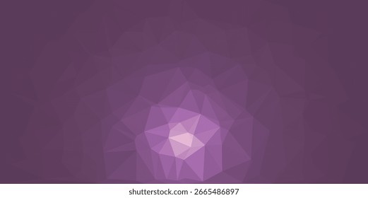 Abstrato brilhante roxo baixo poli fundo com um padrão de cristal geométrico luminoso e facetado formas triangulares