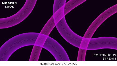 Abstract glowing purple wireframe rings on dark background for social media banners web headers and digital marketing displays